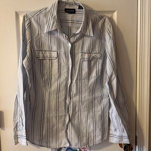 2/$7 long sleeve New York & Co blouse (3)